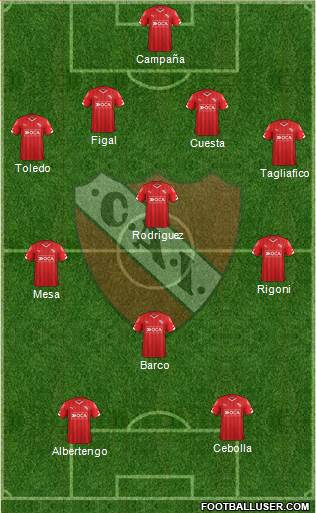 Independiente Formation 2016