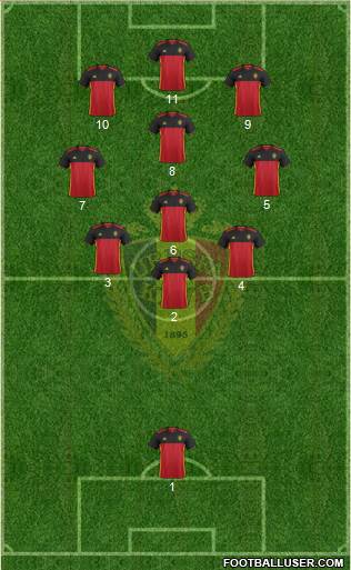 Belgium Formation 2016