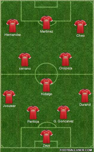 Manchester United Formation 2016