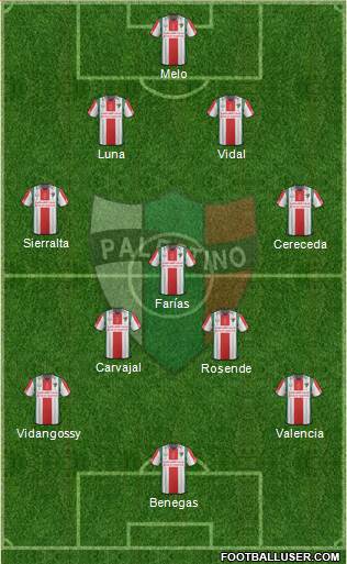 CD Palestino S.A.D.P. Formation 2016
