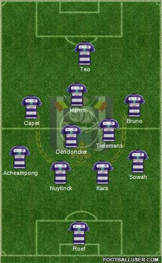 RSC Anderlecht Formation 2016