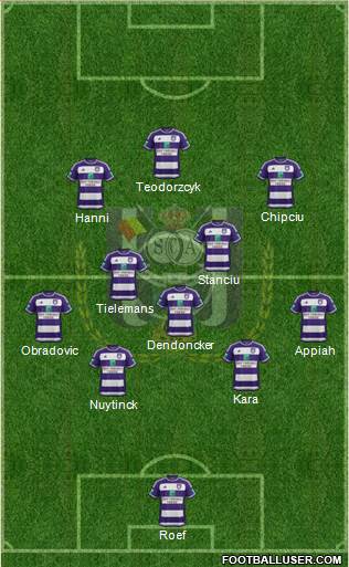 RSC Anderlecht Formation 2016