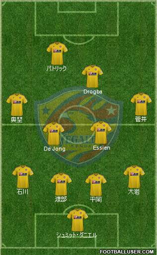 Vegalta Sendai Formation 2016