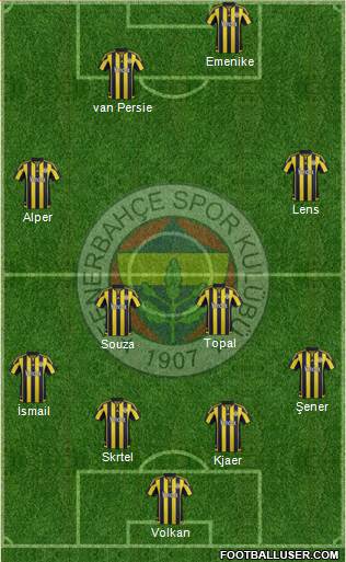 Fenerbahçe SK Formation 2016