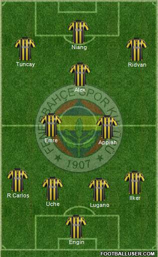 Fenerbahçe SK Formation 2016