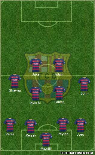 F.C. Barcelona Formation 2016