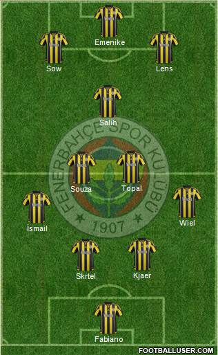 Fenerbahçe SK Formation 2016