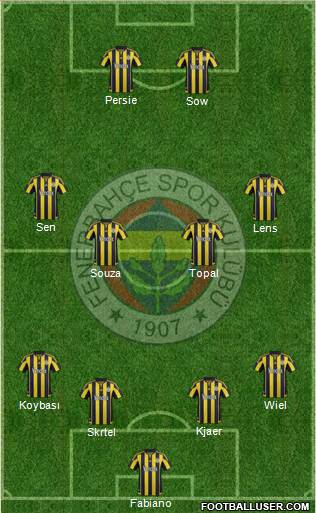 Fenerbahçe SK Formation 2016