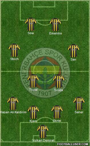 Fenerbahçe SK Formation 2016