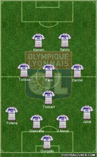 Olympique Lyonnais Formation 2016