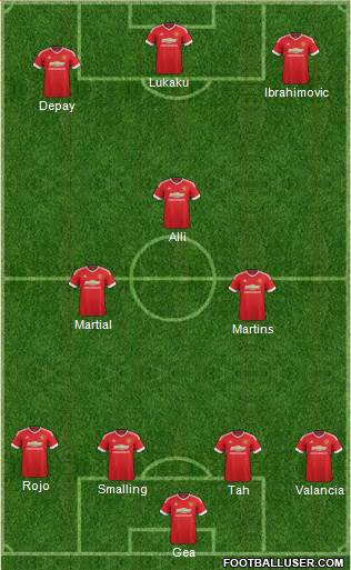 Manchester United Formation 2016