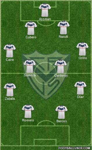 Vélez Sarsfield Formation 2016