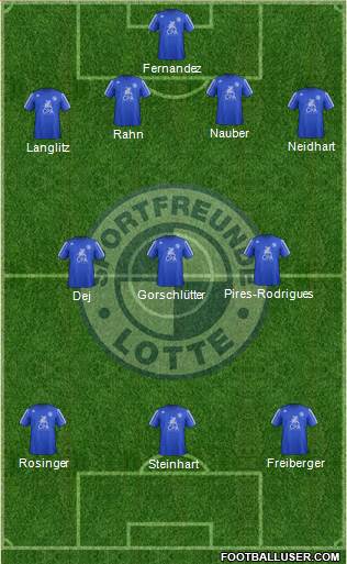 Sportfreunde Lotte Formation 2016