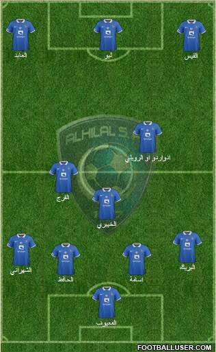 Al-Hilal (KSA) Formation 2016