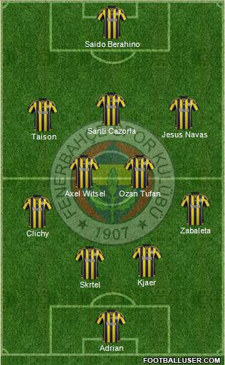 Fenerbahçe SK Formation 2016