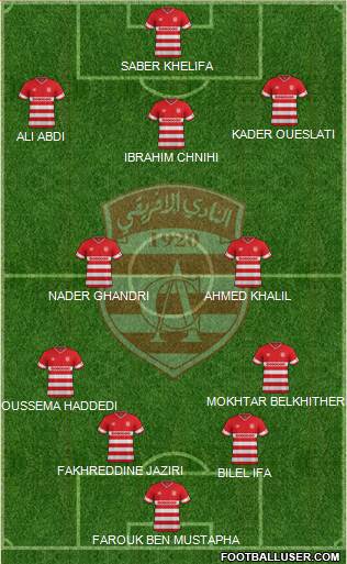 Club Africain Tunis Formation 2016