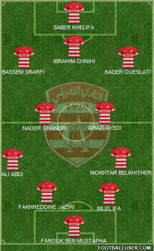 Club Africain Tunis Formation 2016