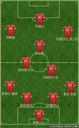 Manchester United Formation 2016