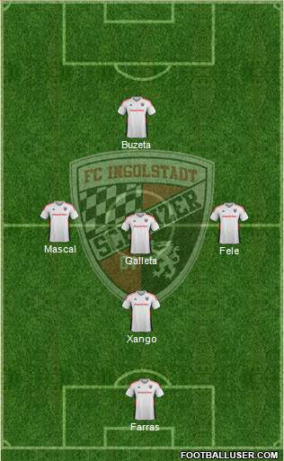 FC Ingolstadt 04 3-5-2 football formation