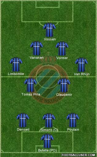 Club Brugge KV Formation 2016