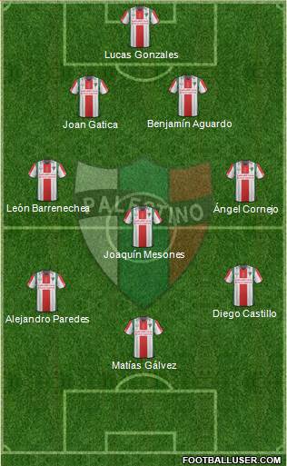 CD Palestino S.A.D.P. Formation 2016