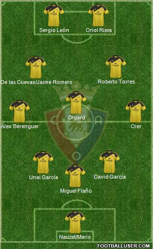 C. At. Osasuna Formation 2016