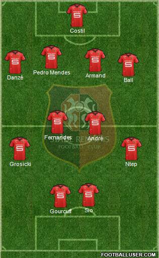 Stade Rennais Football Club Formation 2016