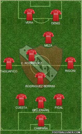 Independiente Formation 2016