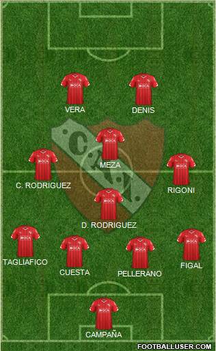 Independiente Formation 2016