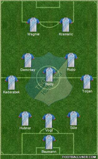 TSG 1899 Hoffenheim Formation 2016