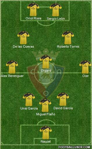 C. At. Osasuna Formation 2016