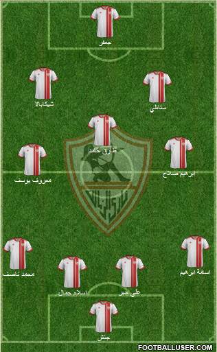 Zamalek Sporting Club Formation 2016