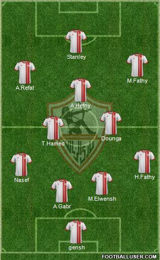 Zamalek Sporting Club football formation