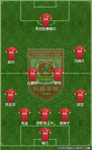 Changchun Yatai Formation 2016