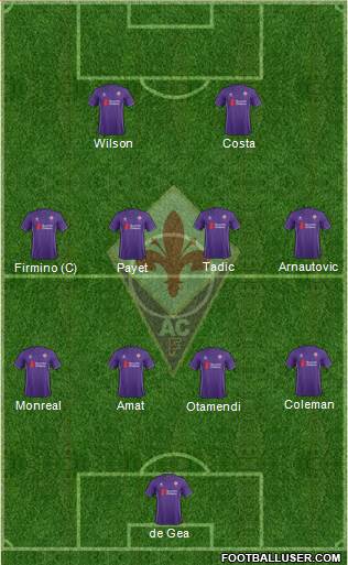 Fiorentina Formation 2016