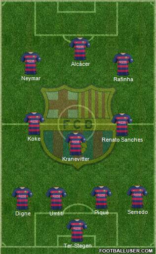 F.C. Barcelona Formation 2016