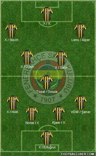 Fenerbahçe SK Formation 2016