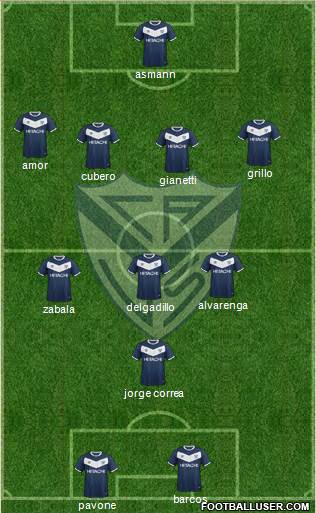Vélez Sarsfield Formation 2016