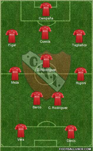 Independiente Formation 2016