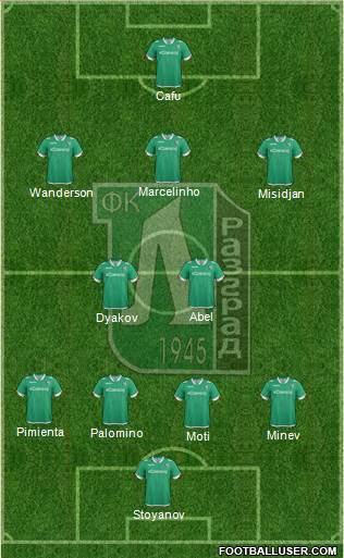 Ludogorets 1947 (Razgrad) Formation 2016