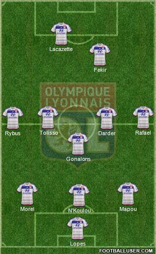 Olympique Lyonnais Formation 2016