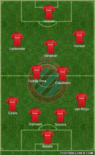 Club Brugge KV Formation 2016