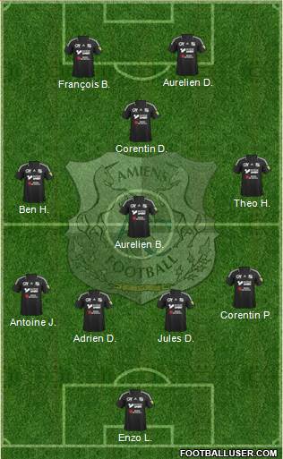 Amiens Sporting Club Football Formation 2016