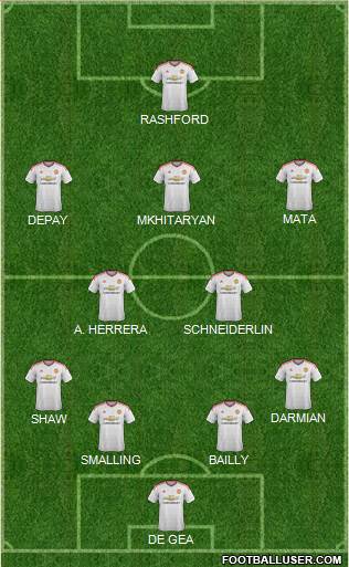 Manchester United Formation 2016