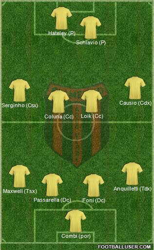 Flamengo EC de Arcoverde Formation 2016