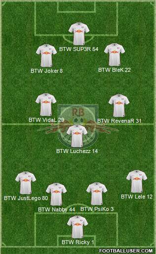 RasenBallsport Leipzig Formation 2016