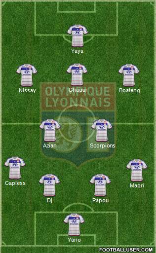 Olympique Lyonnais Formation 2016