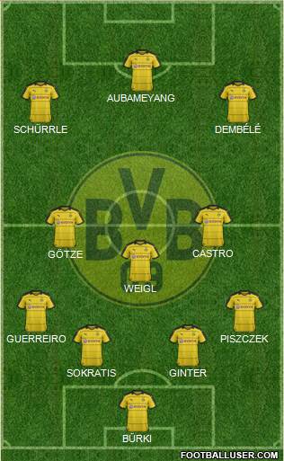 Borussia Dortmund Formation 2016