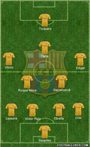 F.C. Barcelona Formation 2016