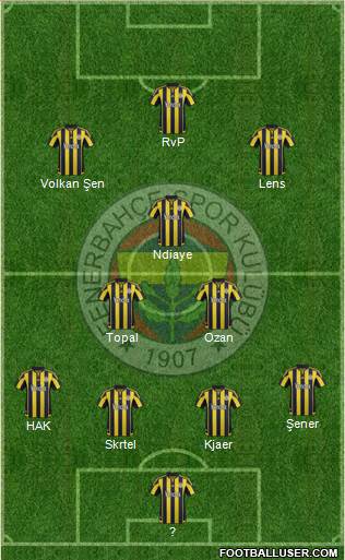 Fenerbahçe SK Formation 2016